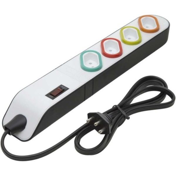 Filtro de Linha 4 Tomadas 2p+T 10A 1,3m DN1851 Bivolt Daneva