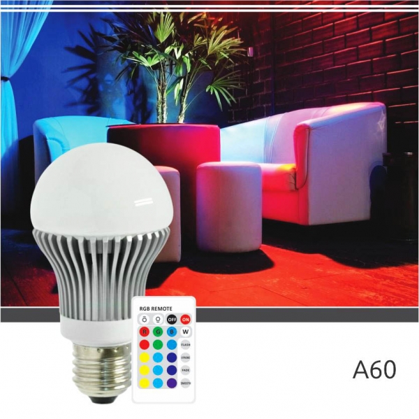 Lâmpada RGB A60 3w G-Light