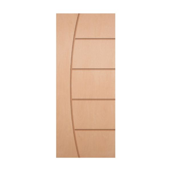 Porta Lisa Semi-oca com Friso Curvo 06 Angelim