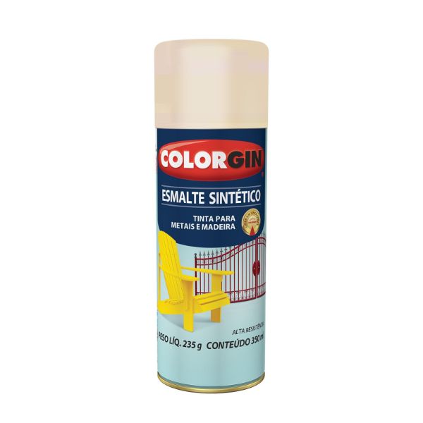 Spray Esmalte Sintético Multissuperfícies Areia 350ml Colorgin