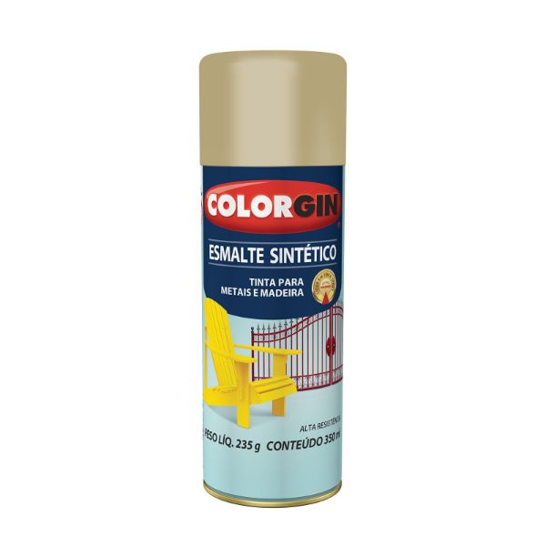 Spray Esmalte Sintético Multissuperfícies Camurça 350ml Colorgin