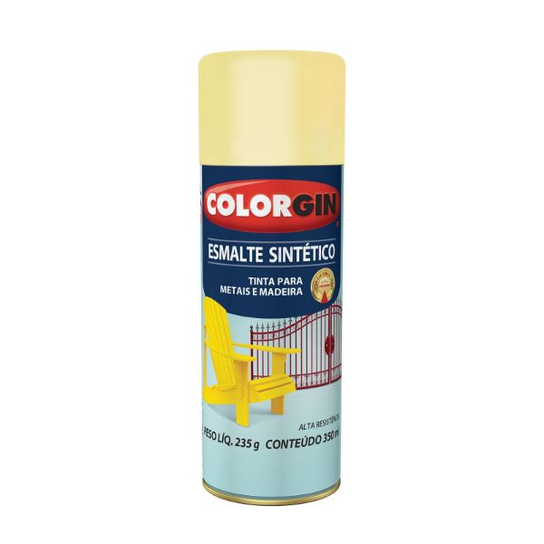 Spray Esmalte Sintético Multissuperfícies Marfim 350ml Colorgin