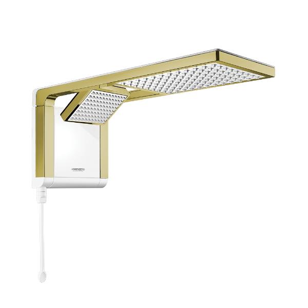 Chuveiro Acqua Duo Ultra Branco/Matte Gold 6800W 220V Lorenzetti