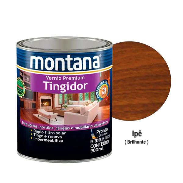 Verniz Tingidor Ipê Brilhante 900ml Montana